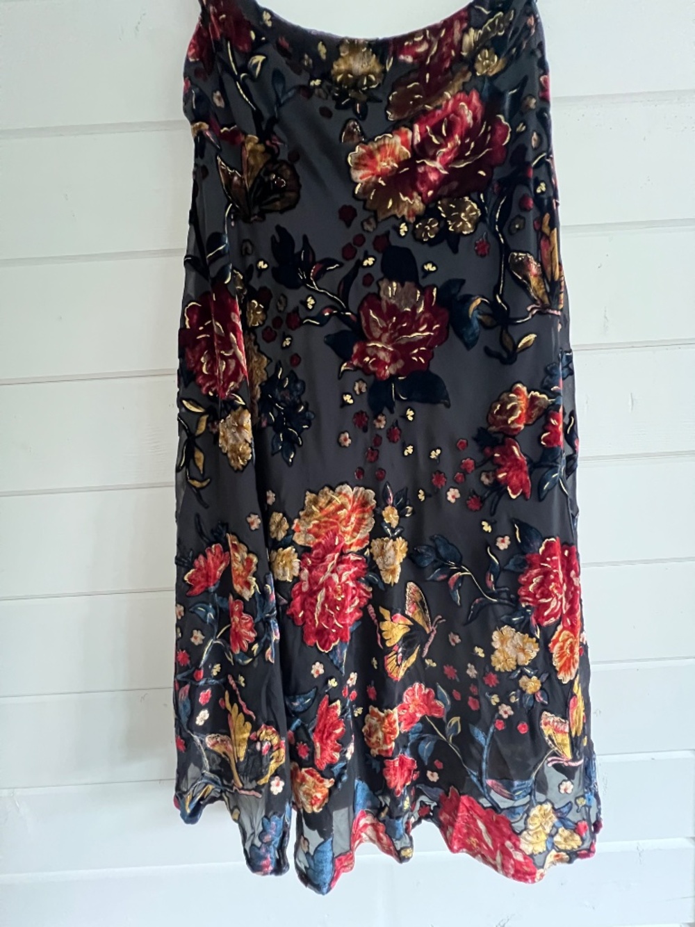 Free People Black Floral Midi Skirt - Picture 13 of 14